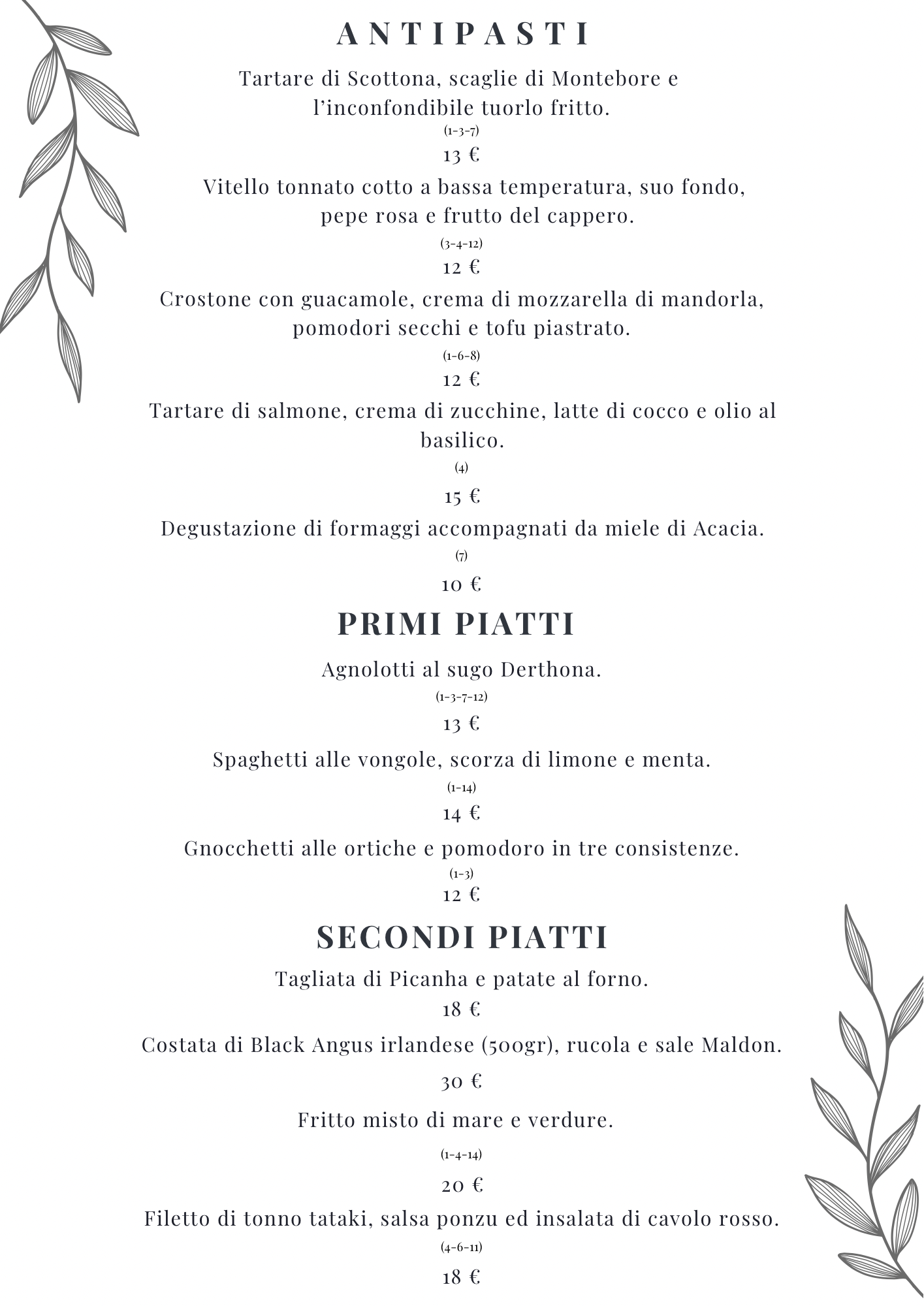 Menù